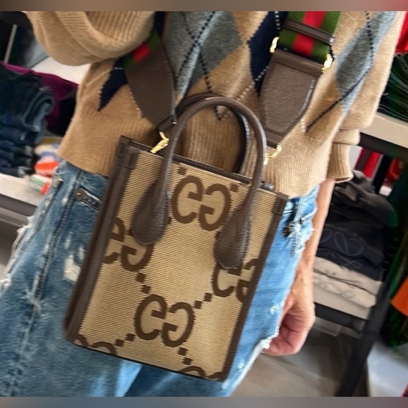 Gucci Tote Jumbo GG Canvas Mini - Picture 15 of 15